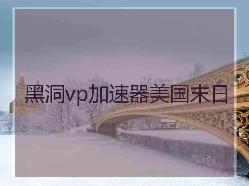 黑洞vp加速器美国末日
